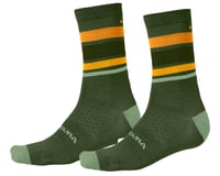 Endura BaaBaa Merino Stripe Sock (Olive Green) (L/XL)